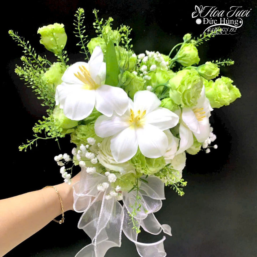 Hoa Bó Cưới Màu Xanh